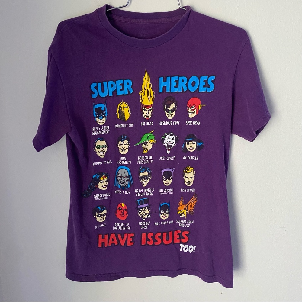 DC Super Hero’s Purple T-Shirt